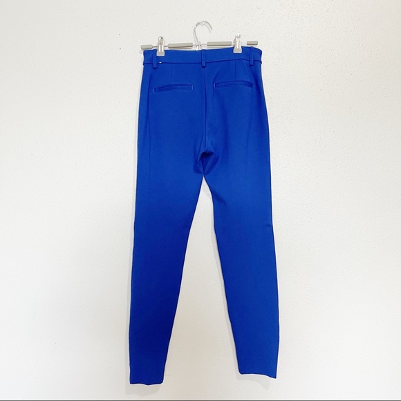 Express Pants Royal Blue Tuxedo Stripe Size 0R - Picture 2 of 4